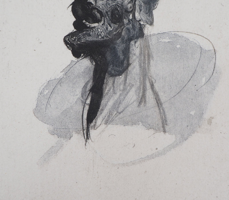 Auguste RODIN : La guerre - Héliogravure (détail)