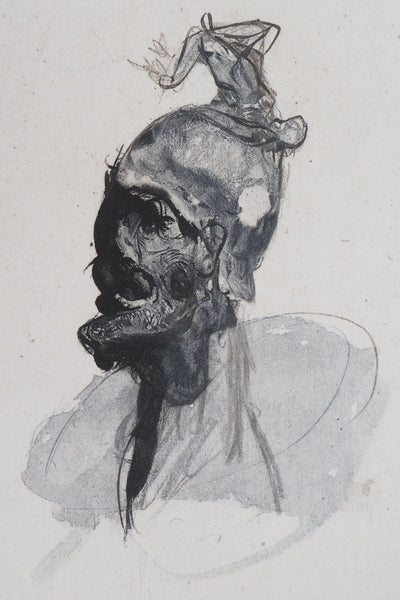 Auguste RODIN : La guerre - Héliogravure (détail)