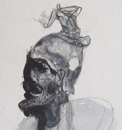 Auguste RODIN : La guerre - Héliogravure (détail)