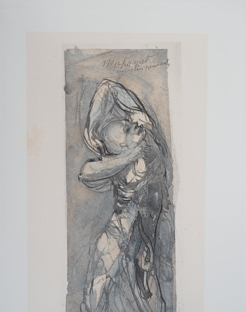 Auguste RODIN : Les hérésiarques - Héliogravure (détail)