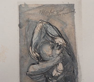 Auguste RODIN : Les hérésiarques - Héliogravure (détail)
