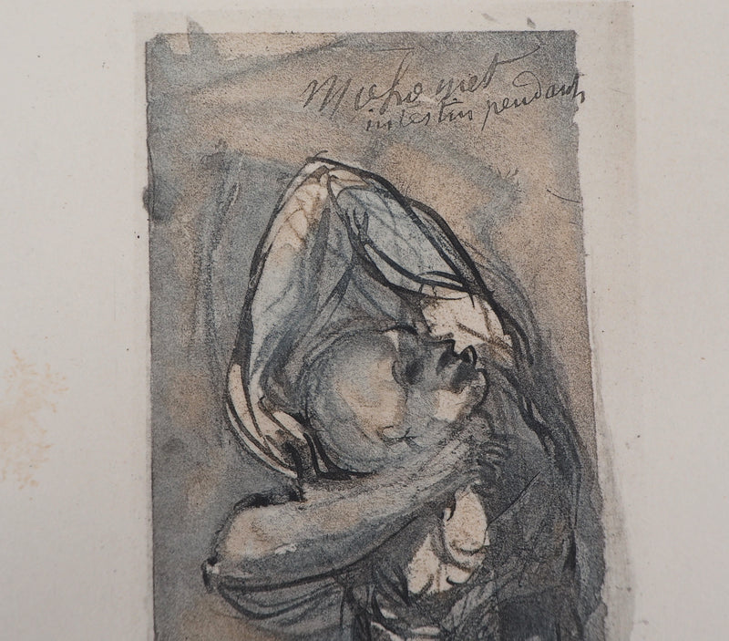 Auguste RODIN : Les hérésiarques - Héliogravure (détail)