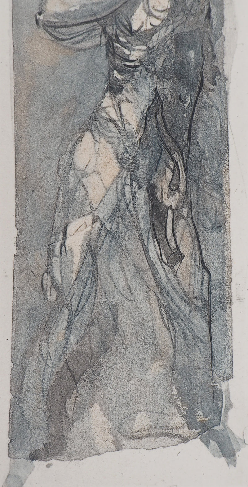 Auguste RODIN : Les hérésiarques - Héliogravure (détail)