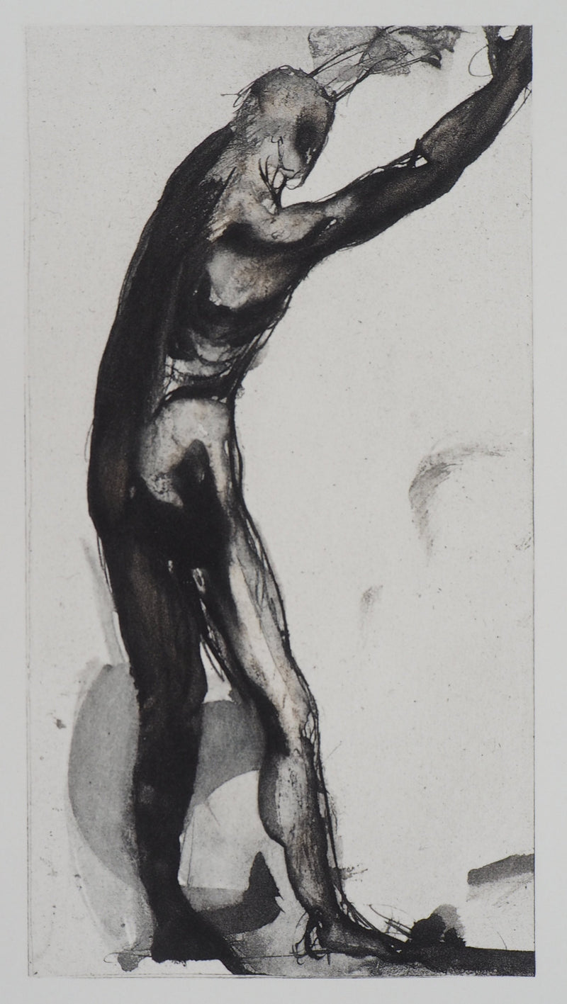 Auguste RODIN : Homme en noir - Héliogravure