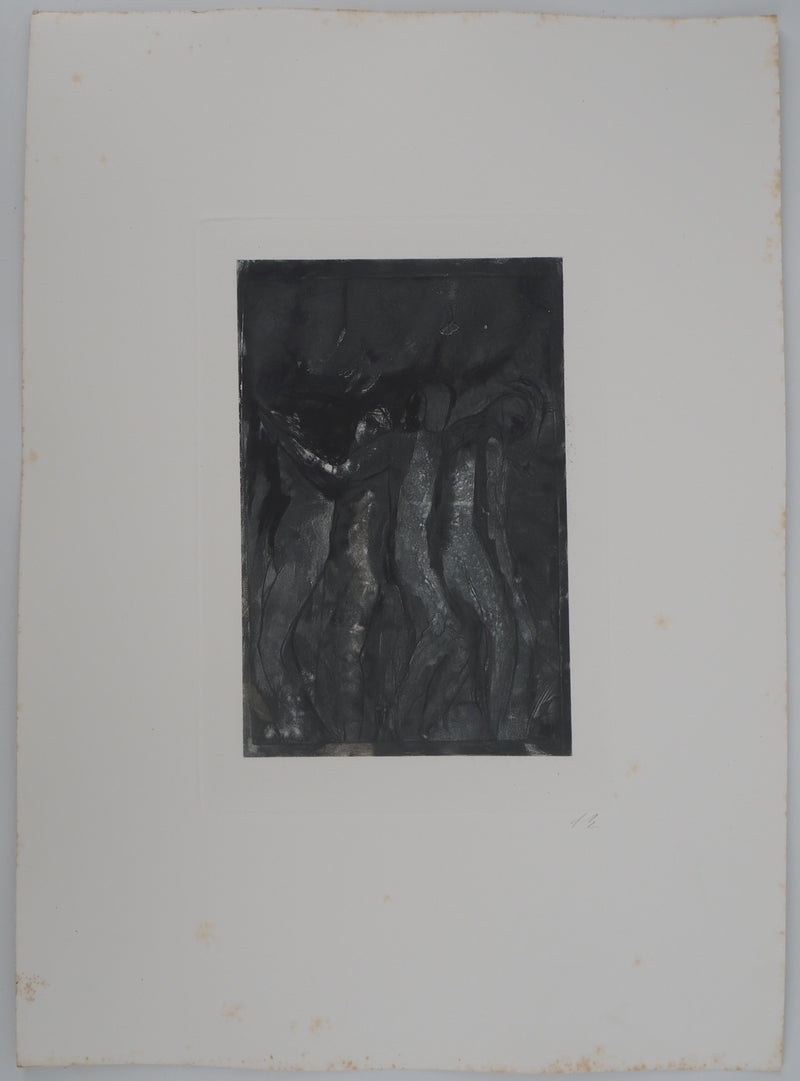 Auguste RODIN : La leçon de danse - Héliogravure (détail)