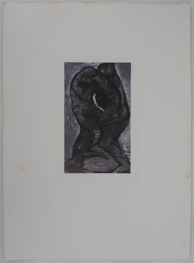 Auguste RODIN : La lutte - Héliogravure (détail)
