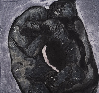 Auguste RODIN : La lutte - Héliogravure (détail)