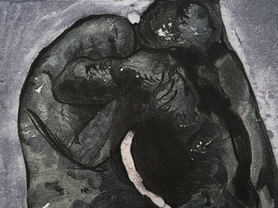 Auguste RODIN : La lutte - Héliogravure (détail)