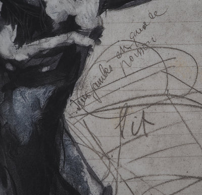 Auguste RODIN : La luxure - Héliogravure (détail)
