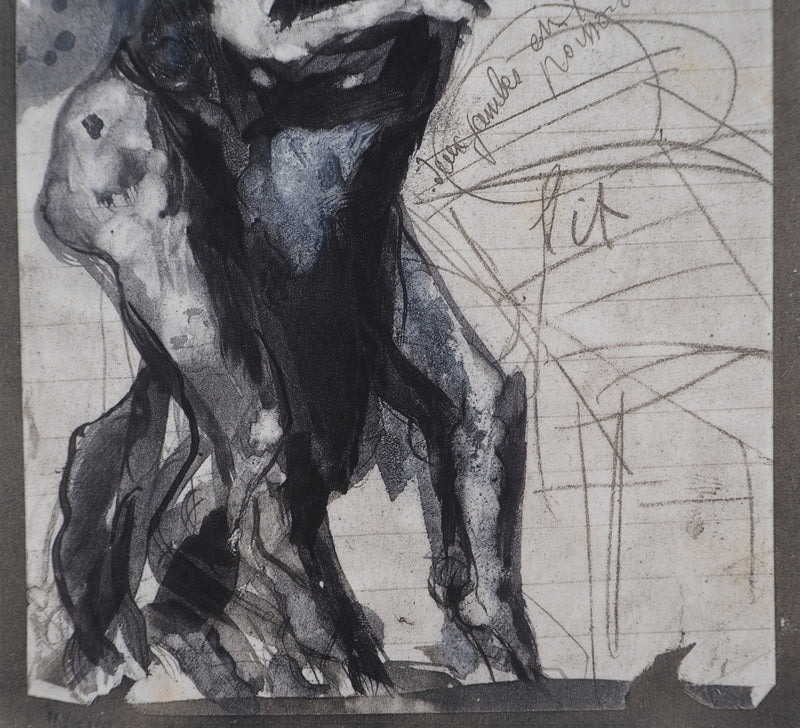 Auguste RODIN : La luxure - Héliogravure (détail)