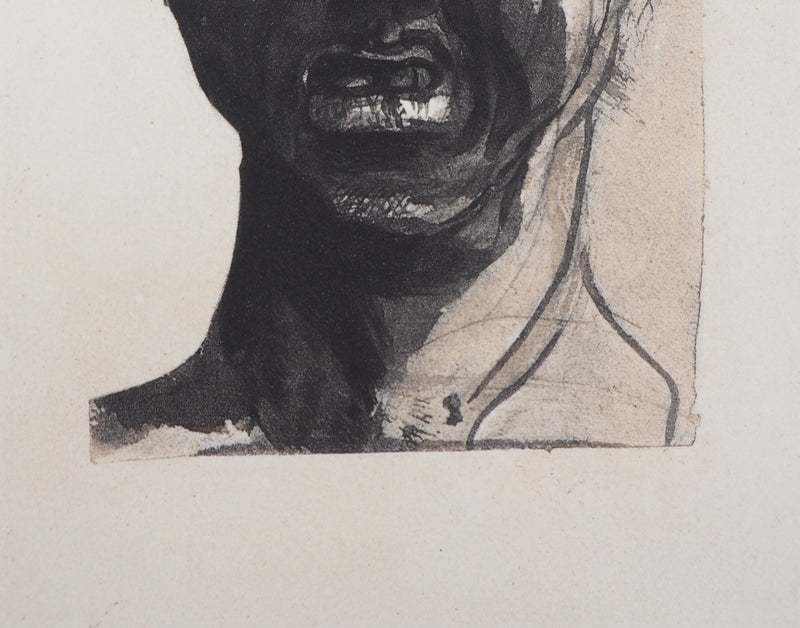 Auguste RODIN : Masque de Minos - Héliogravure (détail)