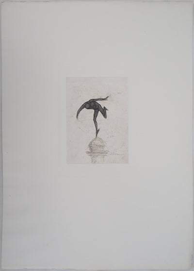 Auguste RODIN : Mercure - Héliogravure (détail)