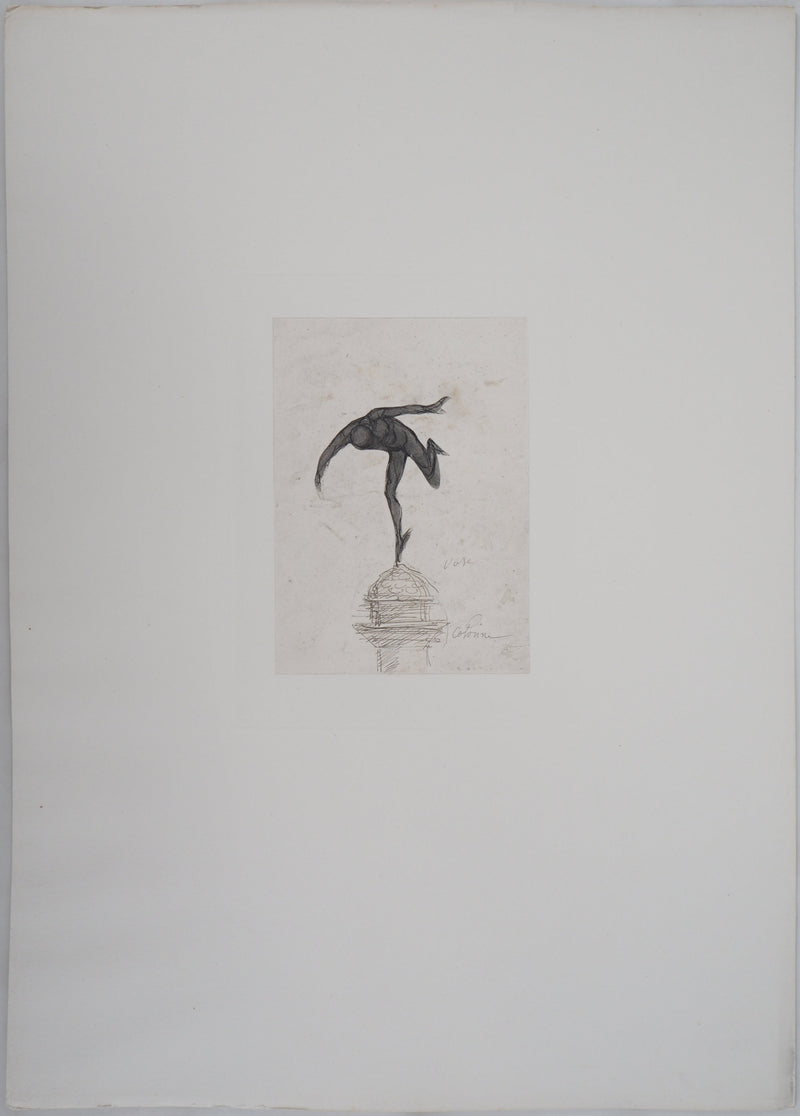 Auguste RODIN : Mercure - Héliogravure (détail)