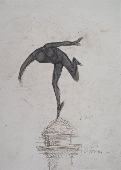 Auguste RODIN : Mercure - Héliogravure (détail)