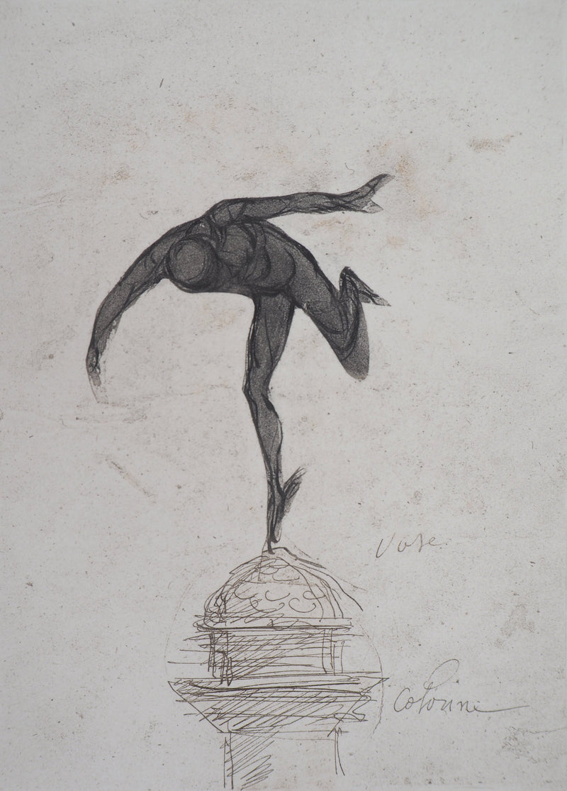 Auguste RODIN : Mercure - Héliogravure (détail)