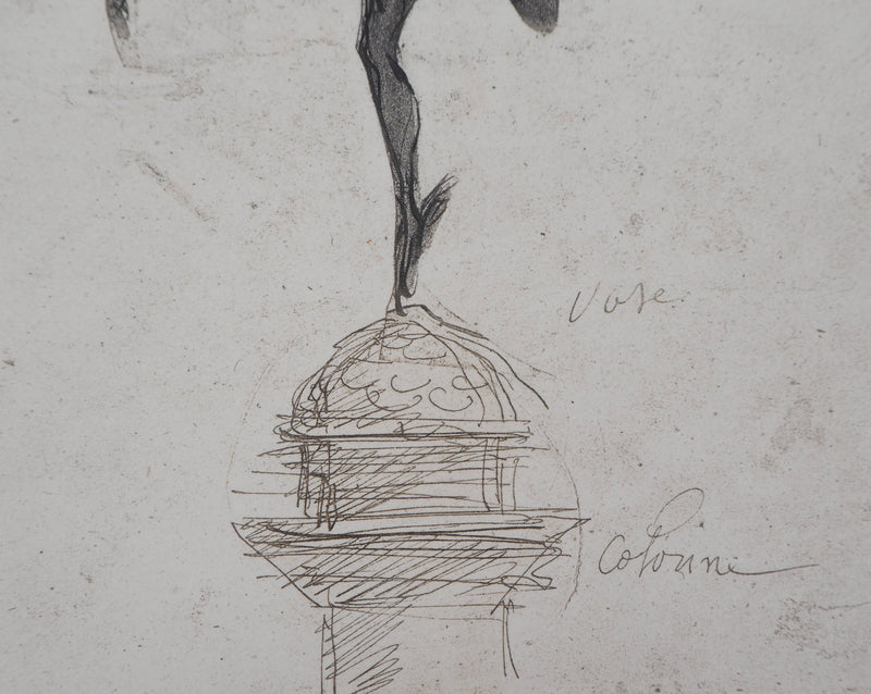 Auguste RODIN : Mercure - Héliogravure (détail)