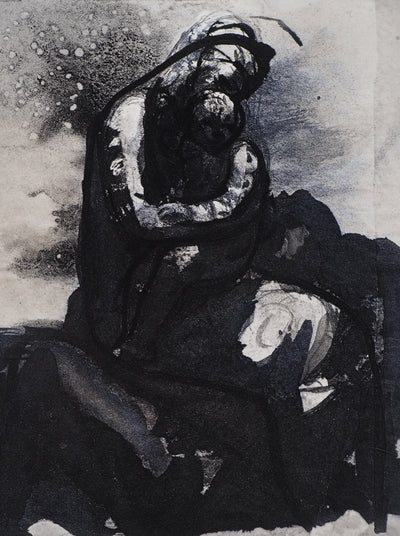 Auguste RODIN : La mère et son enfant - Héliogravure (détail)