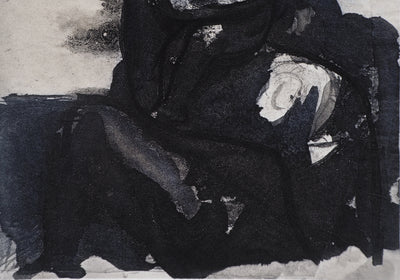 Auguste RODIN : La mère et son enfant - Héliogravure (détail)