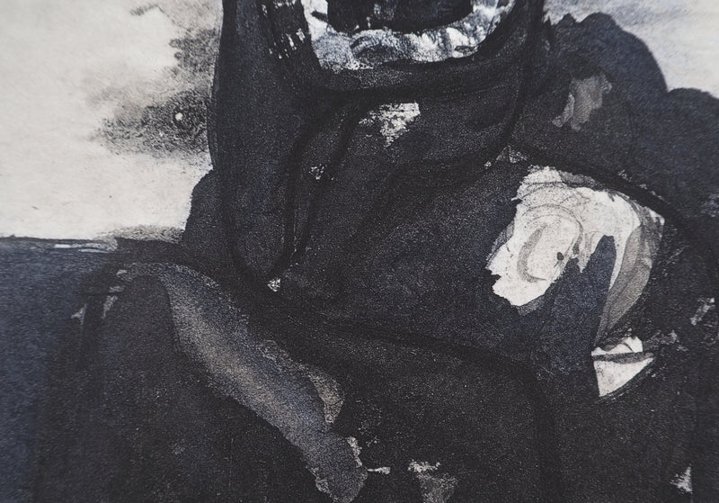 Auguste RODIN : La mère et son enfant - Héliogravure (détail)