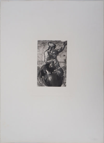 Auguste RODIN : Mère et enfant, 1897 - Héliogravure (détail)