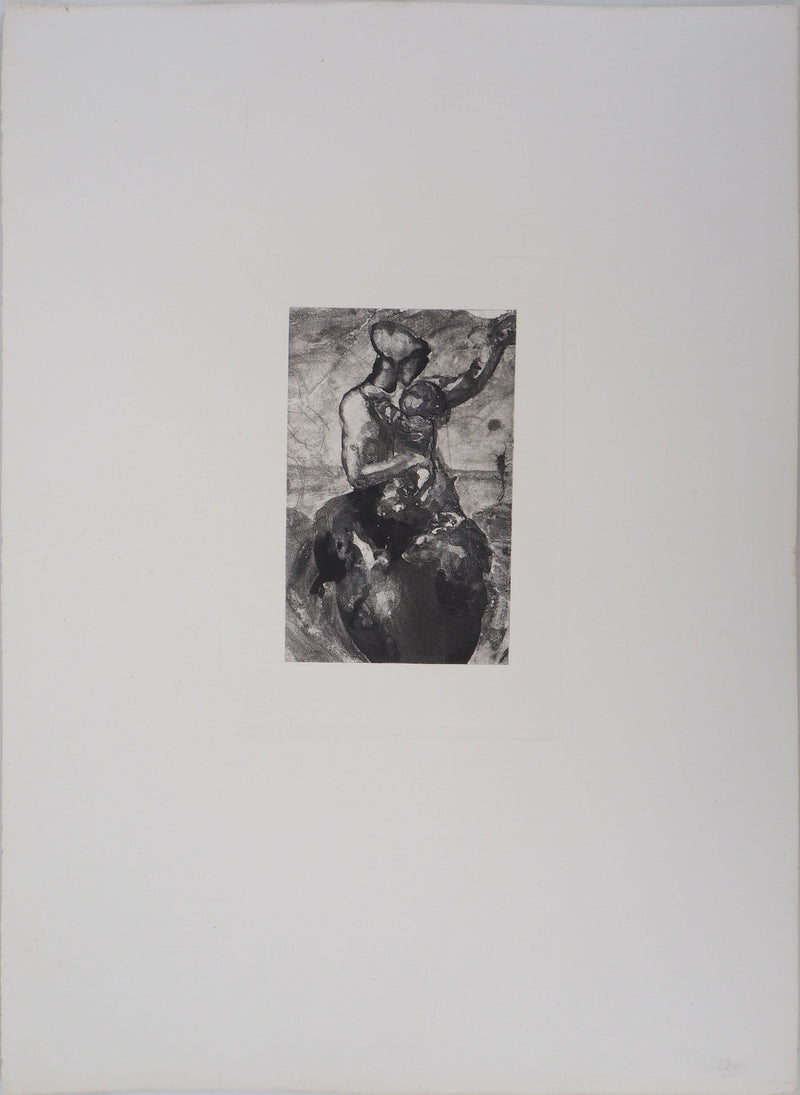 Auguste RODIN : Mère et enfant, 1897 - Héliogravure (détail)