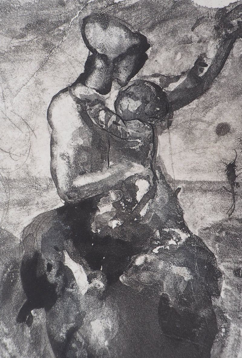 Auguste RODIN : Mère et enfant, 1897 - Héliogravure (détail)