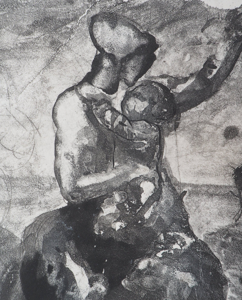 Auguste RODIN : Mère et enfant, 1897 - Héliogravure (détail)