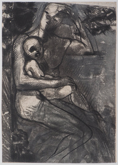 Auguste RODIN : Mère et fils - Héliogravure