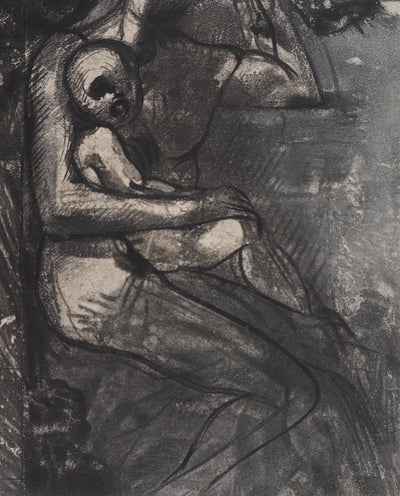 Auguste RODIN : Mère et fils - Héliogravure (détail)