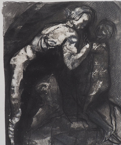 Auguste RODIN : Michel-Ange - Héliogravure (détail)