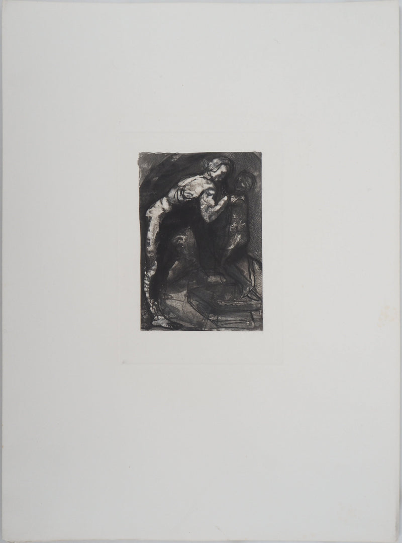 Auguste RODIN : Michel-Ange - Héliogravure (détail)