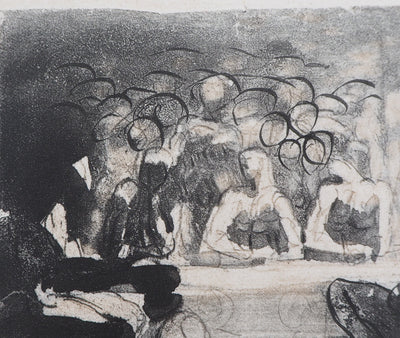 Auguste RODIN : Minos - Héliogravure (détail)