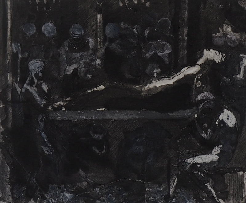 Auguste RODIN : La mort du roi - Héliogravure