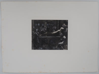 Auguste RODIN : La mort du roi - Héliogravure (détail)