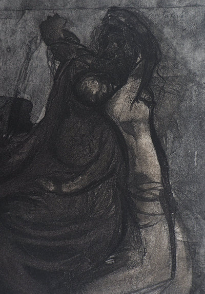 Auguste RODIN : Myrrha - Héliogravure (détail)