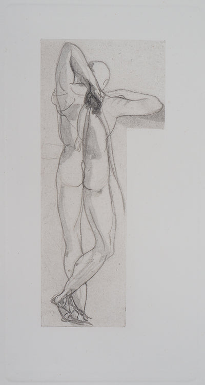Auguste RODIN : Ombre de guerrier - Héliogravure