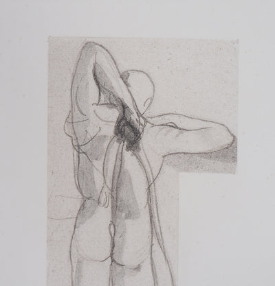 Auguste RODIN : Ombre de guerrier - Héliogravure (détail)