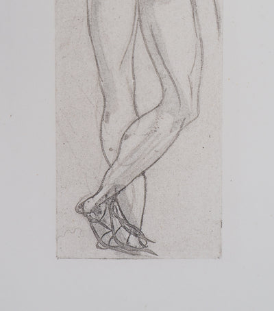 Auguste RODIN : Ombre de guerrier - Héliogravure (détail)