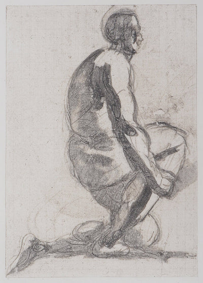 Auguste RODIN : Ombre d'homme - Héliogravure