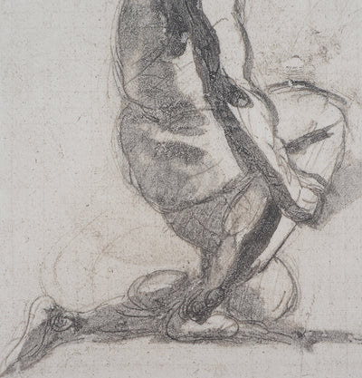 Auguste RODIN : Ombre d'homme - Héliogravure (détail)