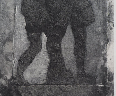 Auguste RODIN : Ombres de trois guerriers - Héliogravure (détail)