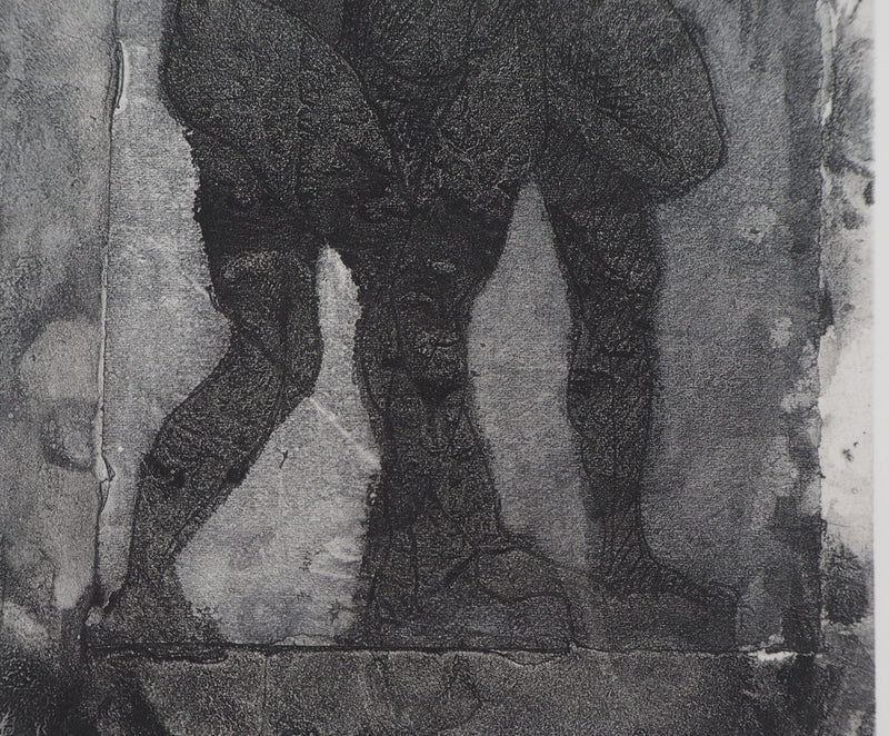 Auguste RODIN : Ombres de trois guerriers - Héliogravure (détail)