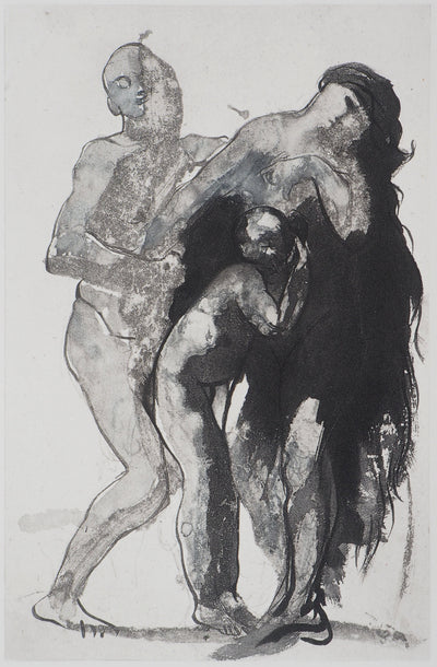 Auguste RODIN : Pastorale - Héliogravure