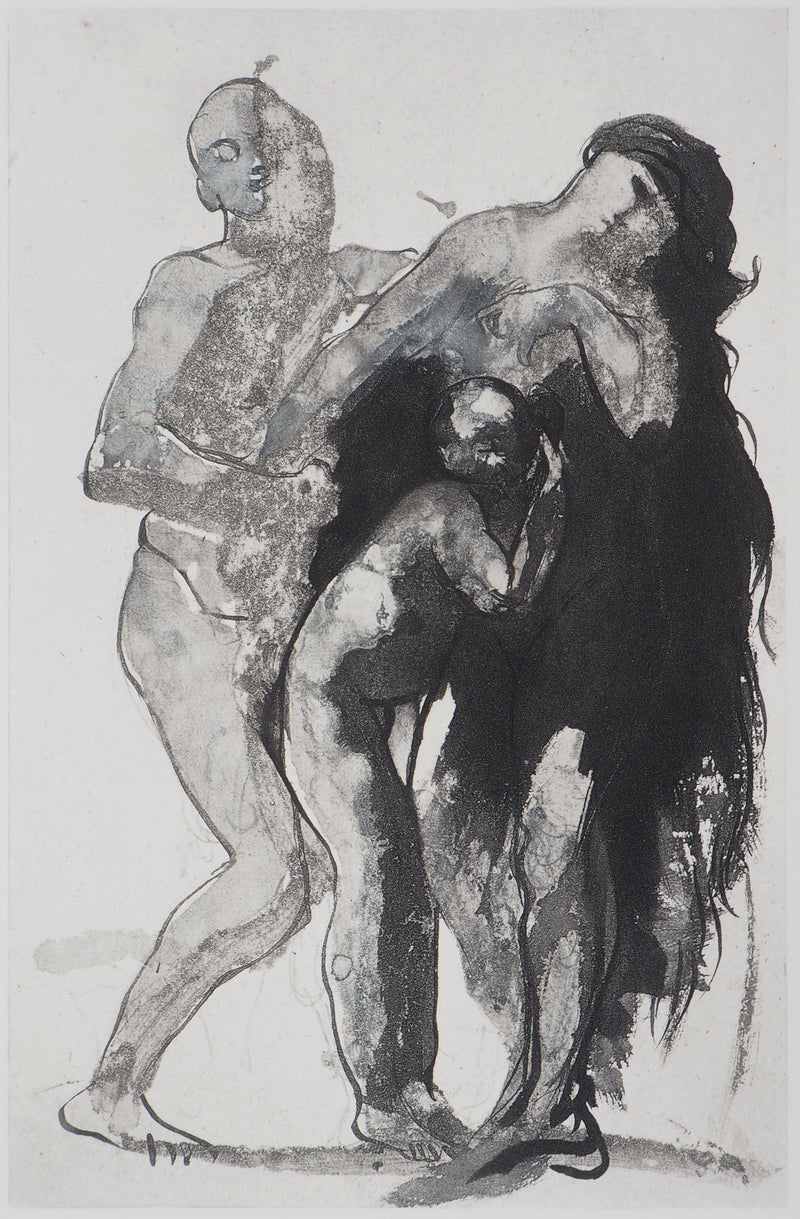 Auguste RODIN : Pastorale - Héliogravure