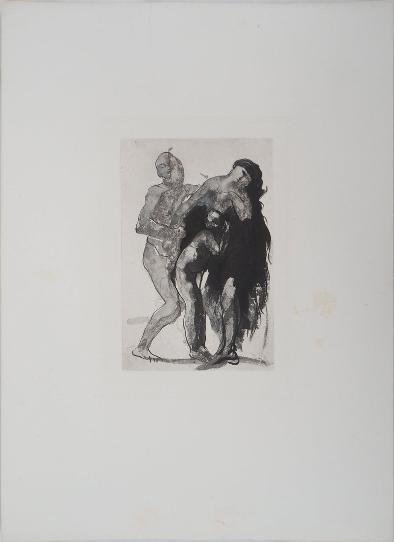 Auguste RODIN : Pastorale - Héliogravure (détail)
