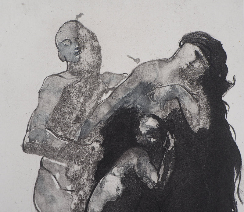 Auguste RODIN : Pastorale - Héliogravure (détail)