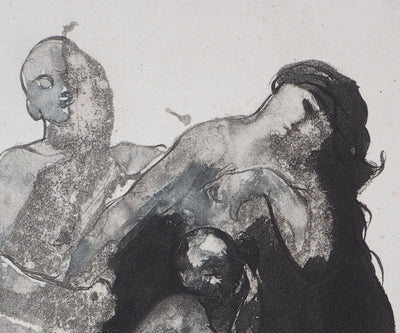 Auguste RODIN : Pastorale - Héliogravure (détail)