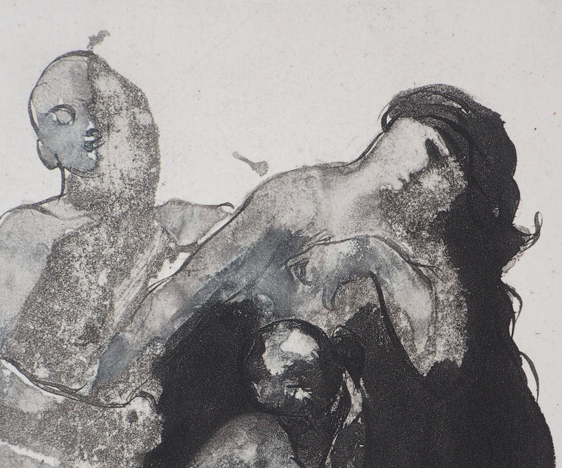 Auguste RODIN : Pastorale - Héliogravure (détail)