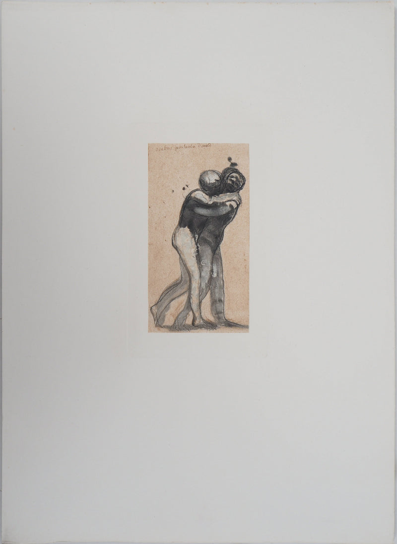 Auguste RODIN : Paul et Françoise de Rimini,  - Héliogravure (détail)