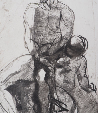Auguste RODIN : Père et enfant, 1897 - Héliogravure (détail)